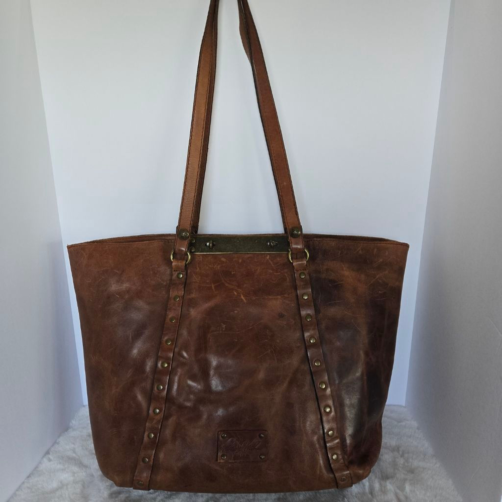 Patricia Nash Benvenuto Heritage Distressed Large Tote EUC